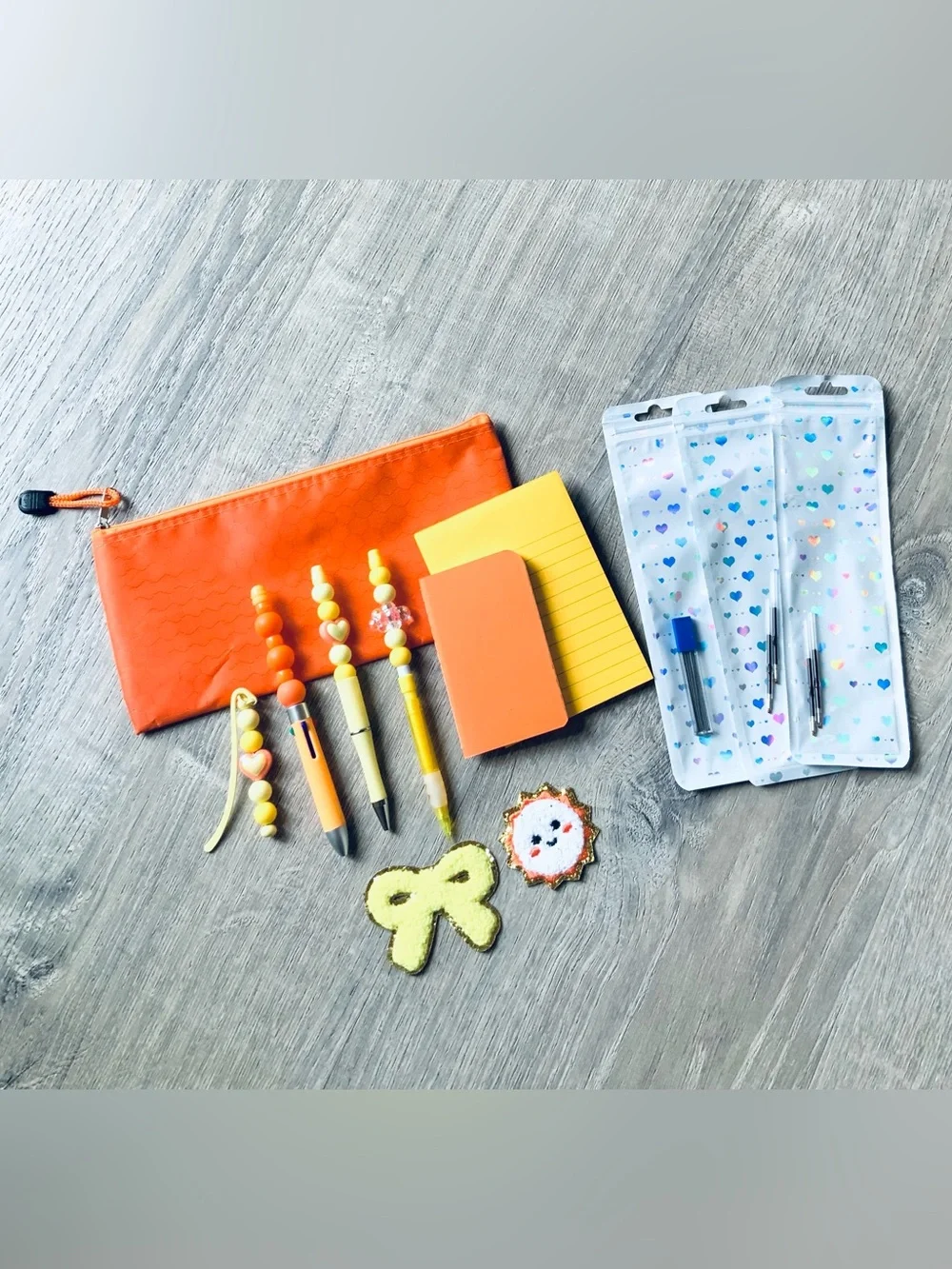 NEW📚 Homemade Crafted Stationery Set - Pencil Case, Pens & Notepads